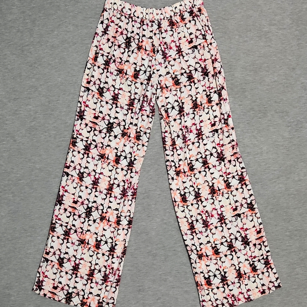 RARE❗️ Y2K BETHANY MOTA Butterfly Wide-Leg Palazzo Flowy Flare Summer Pants - Picture 5 of 10